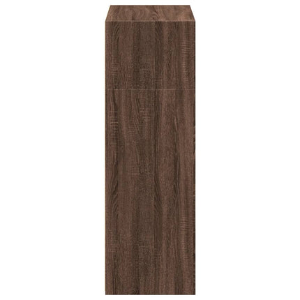 Högskåp brun ek 70x41x124 cm konstruerat trä