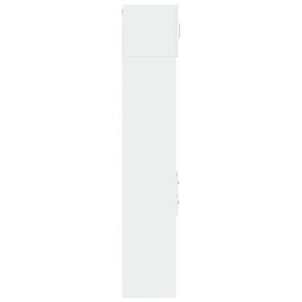 Förvaringsskåp smalt vit 30x42,5x225 cm konstruerat trä