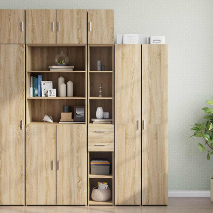 Förvaringsskåp smalt sonoma ek 30x42,5x225 cm konstruerat trä