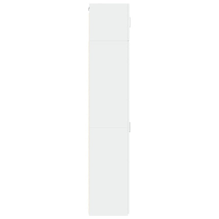Förvaringsskåp smalt vit 40x42,5x225 cm konstruerat trä