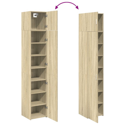 Förvaringsskåp smalt sonoma ek 40x42,5x225 cm konstruerat trä