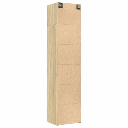 Förvaringsskåp smalt sonoma ek 50x42,5x225 cm konstruerat trä