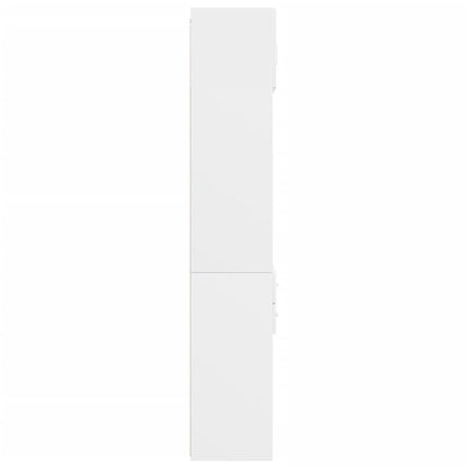 Förvaringsskåp vit 70x42,5x225 cm konstruerat trä