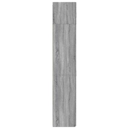 Förvaringsskåp grå sonoma 80x42,5x225 cm konstruerat trä