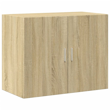 Högskåp sonoma-ek 80x42,5x249 cm konstruerat trä