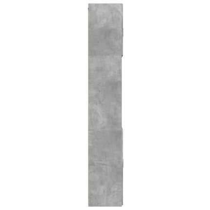 Högskåp betonggrå 80x42,5x249 cm konstruerat trä