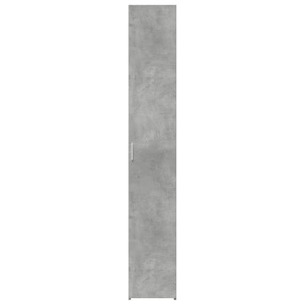 Högskåp betonggrå 30x42,5x185 cm konstruerat trä