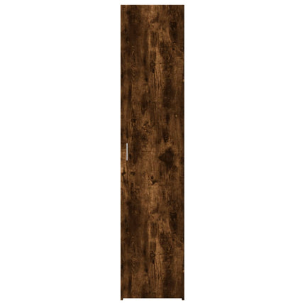 Högskåp rökfärgad ek 40x42,5x185 cm konstruerat trä