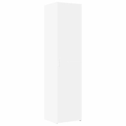 Högskåp vit 45x42,5x185 cm konstruerat trä