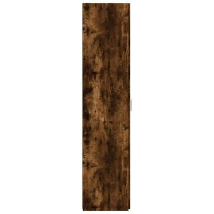 Högskåp rökfärgad ek 50x42,5x185 cm konstruerat trä