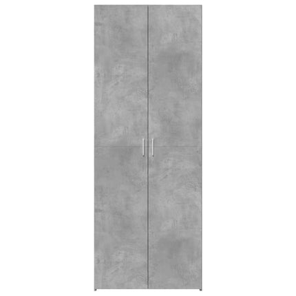 Högskåp betonggrå 70x42,5x185 cm konstruerat trä