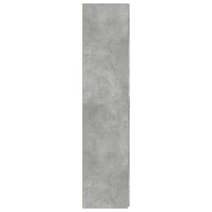 Högskåp betonggrå 70x42,5x185 cm konstruerat trä