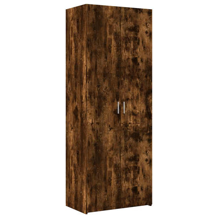 Högskåp rökfärgad ek 70x42,5x185 cm konstruerat trä