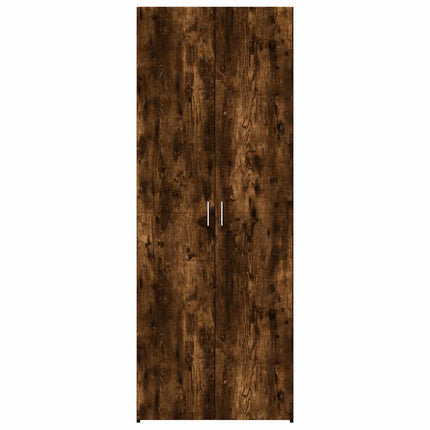 Högskåp rökfärgad ek 70x42,5x185 cm konstruerat trä