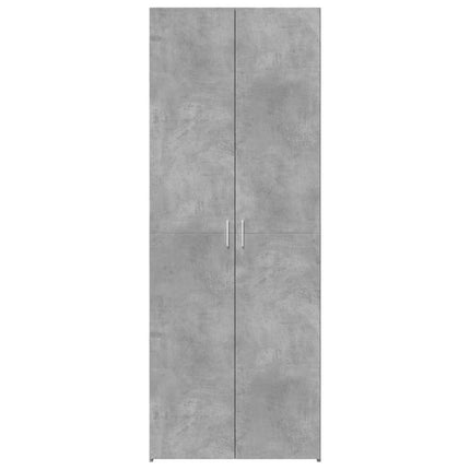 Högskåp betonggrå 70x42,5x185 cm konstruerat trä