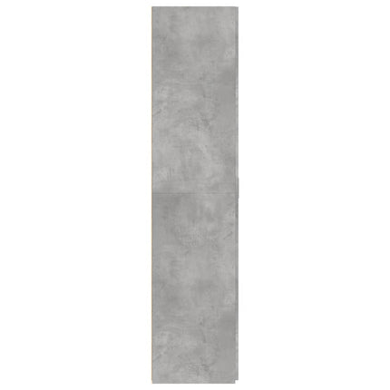 Högskåp betonggrå 70x42,5x185 cm konstruerat trä