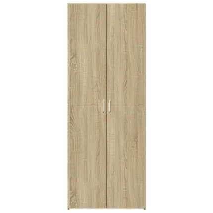 Högskåp sonoma-ek 80x42,5x185 cm konstruerat trä