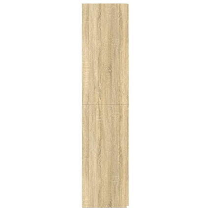Högskåp sonoma-ek 80x42,5x185 cm konstruerat trä
