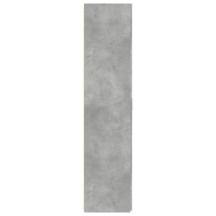 Högskåp betonggrå 80x42,5x185 cm konstruerat trä