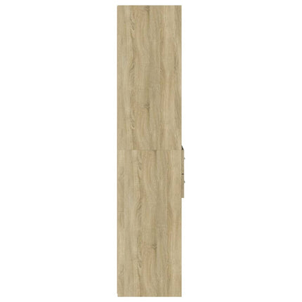 Högskåp sonoma-ek 45x42,5x185 cm konstruerat trä