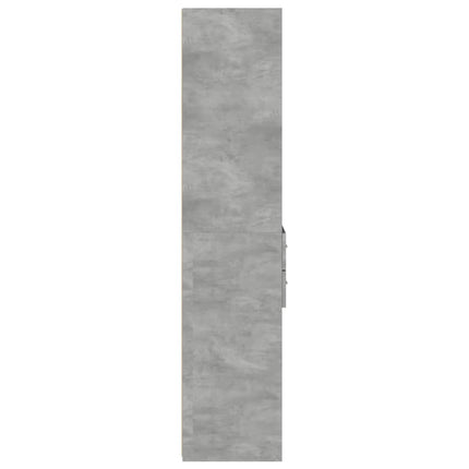 Högskåp betonggrå 45x42,5x185 cm konstruerat trä