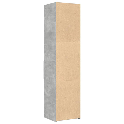 Högskåp betonggrå 45x42,5x185 cm konstruerat trä
