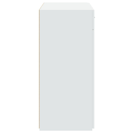 Skänk vit 80x42,5x93 cm konstruerat trä