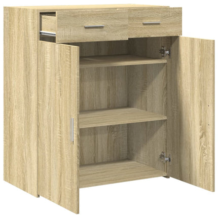 Skänk sonoma-ek 80x42,5x93 cm konstruerat trä