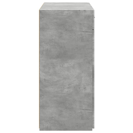 Skänk betonggrå 80x42,5x93 cm konstruerat trä