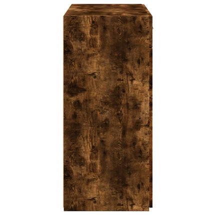 Skänk rökfärgad ek 80x42,5x93 cm konstruerat trä
