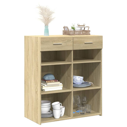 Skänk sonoma-ek 80x42,5x93 cm konstruerat trä