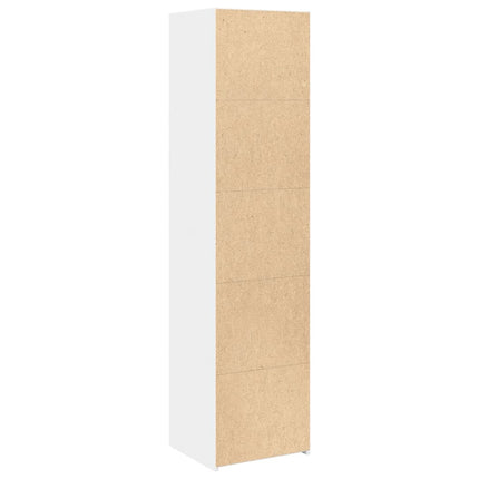 Högskåp vit 45x41x185 cm konstruerat trä