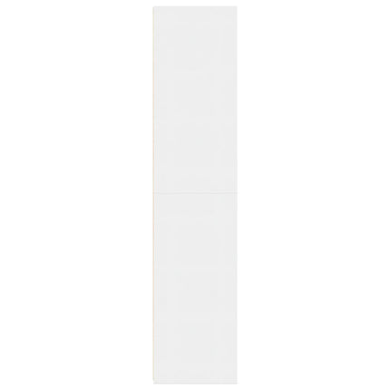 Högskåp vit 50x41x185 cm konstruerat trä