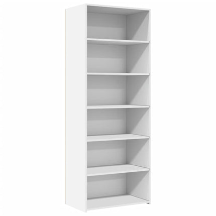 Högskåp vit 70x41x185 cm konstruerat trä