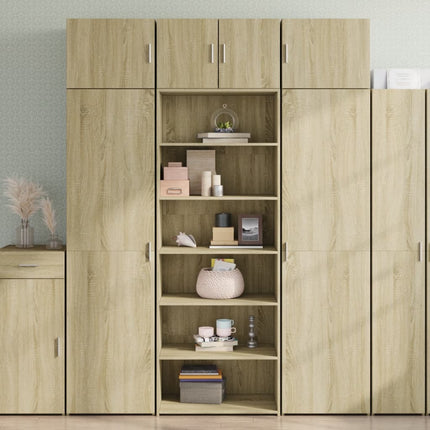 Högskåp sonoma-ek 70x41x185 cm konstruerat trä