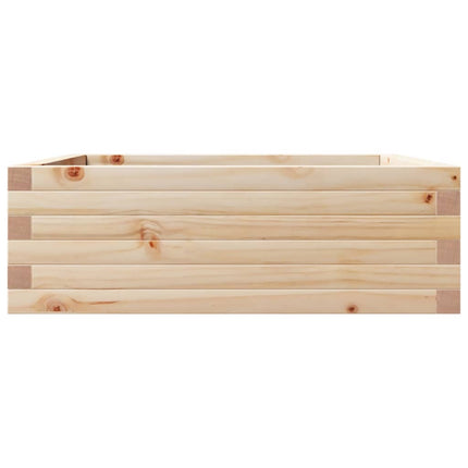 Odlingslåda 70x70x23 cm massivt furuträ