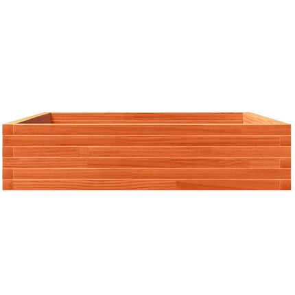 Odlingslåda vaxbrun 100x100x23 cm massiv furu