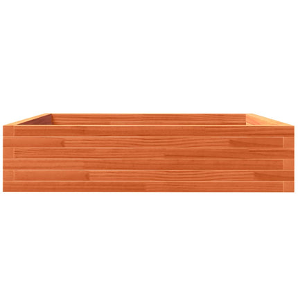 Odlingslåda vaxbrun 100x100x23 cm massiv furu