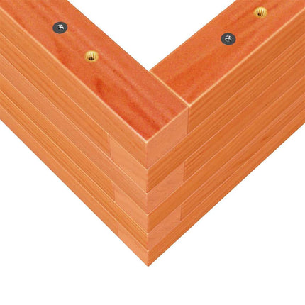 Odlingslåda vaxbrun 110x40x23 cm massiv furu