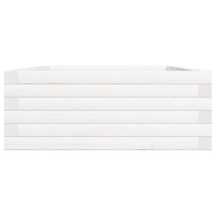 Odlingslåda 90x60x23 cm vit massiv furu