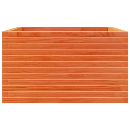 Odlingslåda vaxbrun 80x80x45,5 cm massiv furu