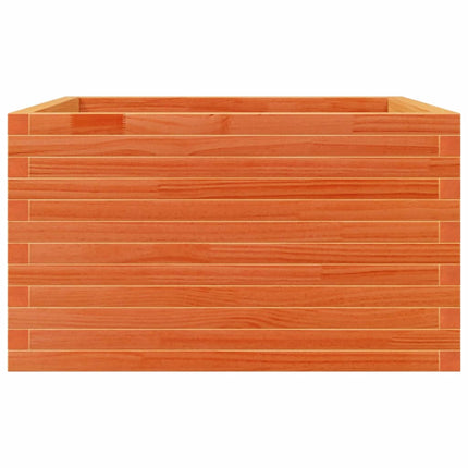 Odlingslåda vaxbrun 80x80x45,5 cm massiv furu