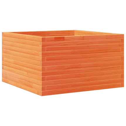 Odlingslåda vaxbrun 80x80x45,5 cm massiv furu