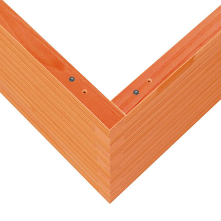 Odlingslåda vaxbrun 80x80x45,5 cm massiv furu