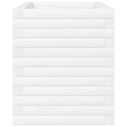 Odlingslåda vit 70x40x45,5 cm massiv furu