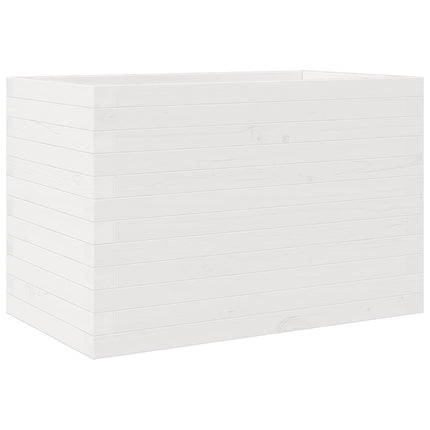 Odlingslåda vit 70x40x45,5 cm massiv furu