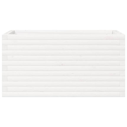 Odlingslåda vit 90x40x45,5 cm massiv furu