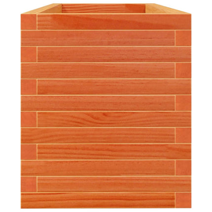 Odlingslåda vaxbrun 110x40x45,5 cm massiv furu