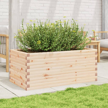 Odlingslåda 110x60x45,5 cm massivt furuträ