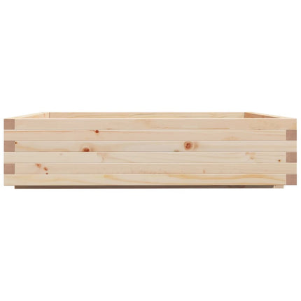 Odlingslåda 100x100x26,5 cm massivt furuträ